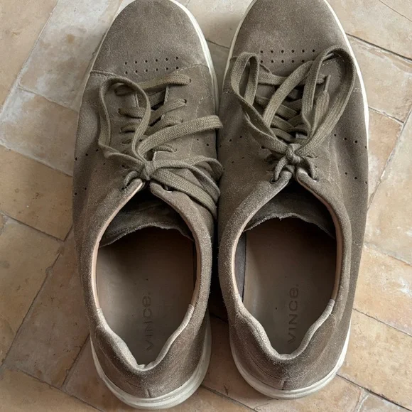 VINCE Brown Suede Sneakers - Picture 3 of 3